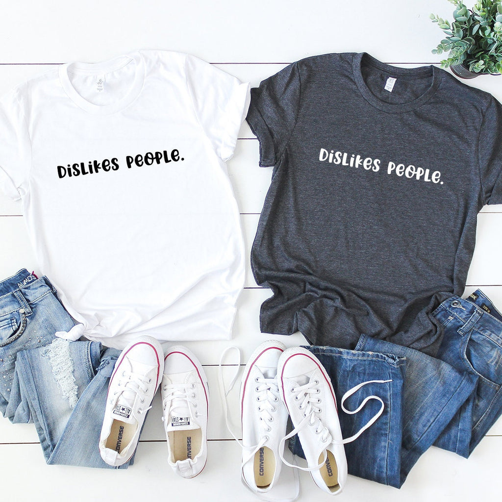 Dislikes People Shirt, Unsocials Funny Introvert product image 2
