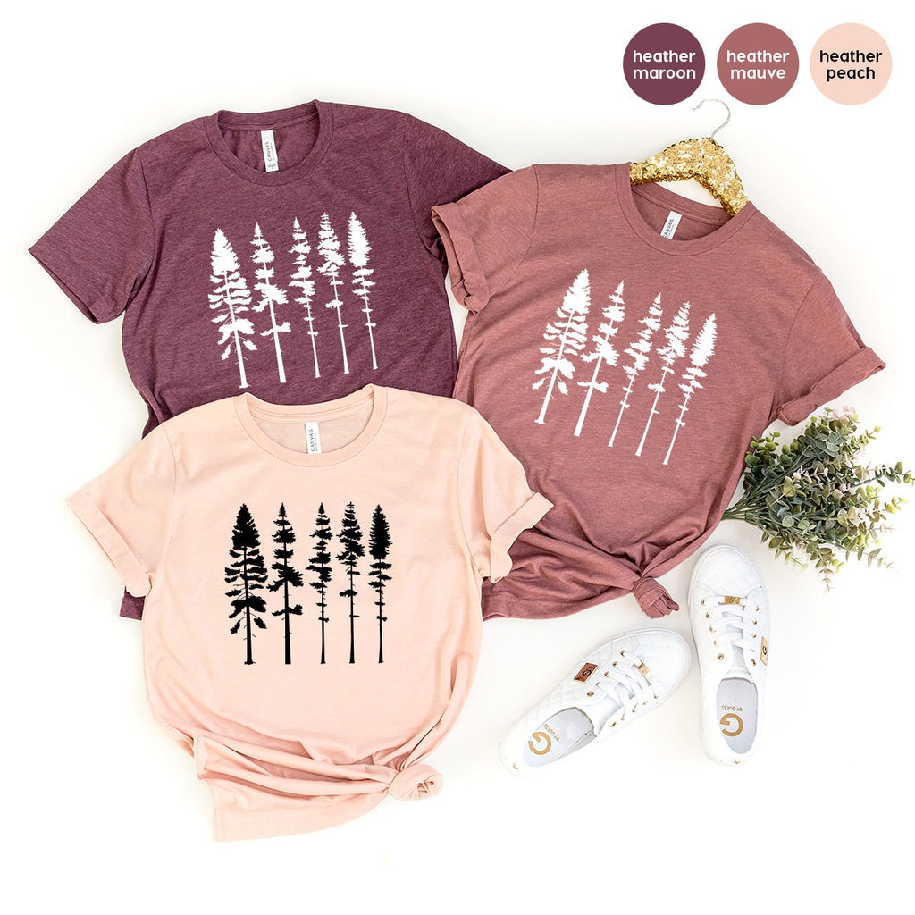 Pine Tree Shirt, T Camping Hiking Adventure Shirts, Nature product image 2