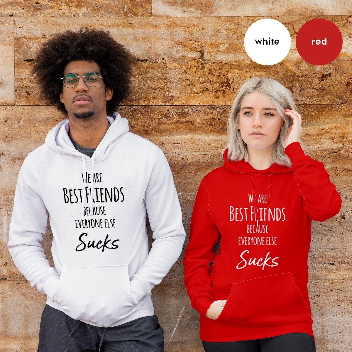Custom Best Friend Hoodie, We Are Friends Bestie Matching product image 1