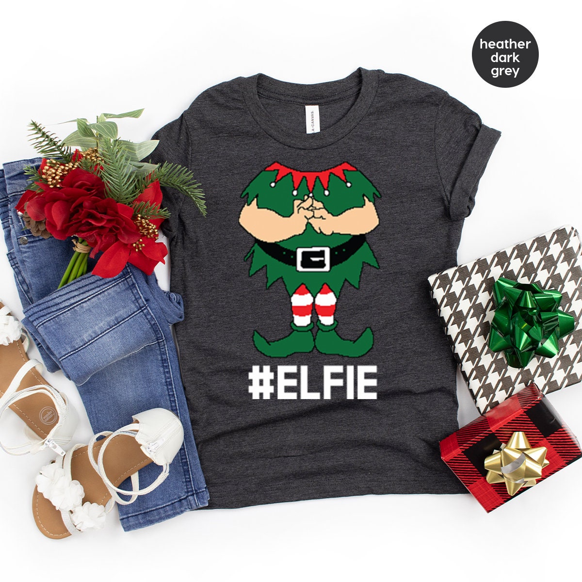 Christmas Shirt, Elf Funny Shirts, Elfie Xmas Party 2022 product image 3