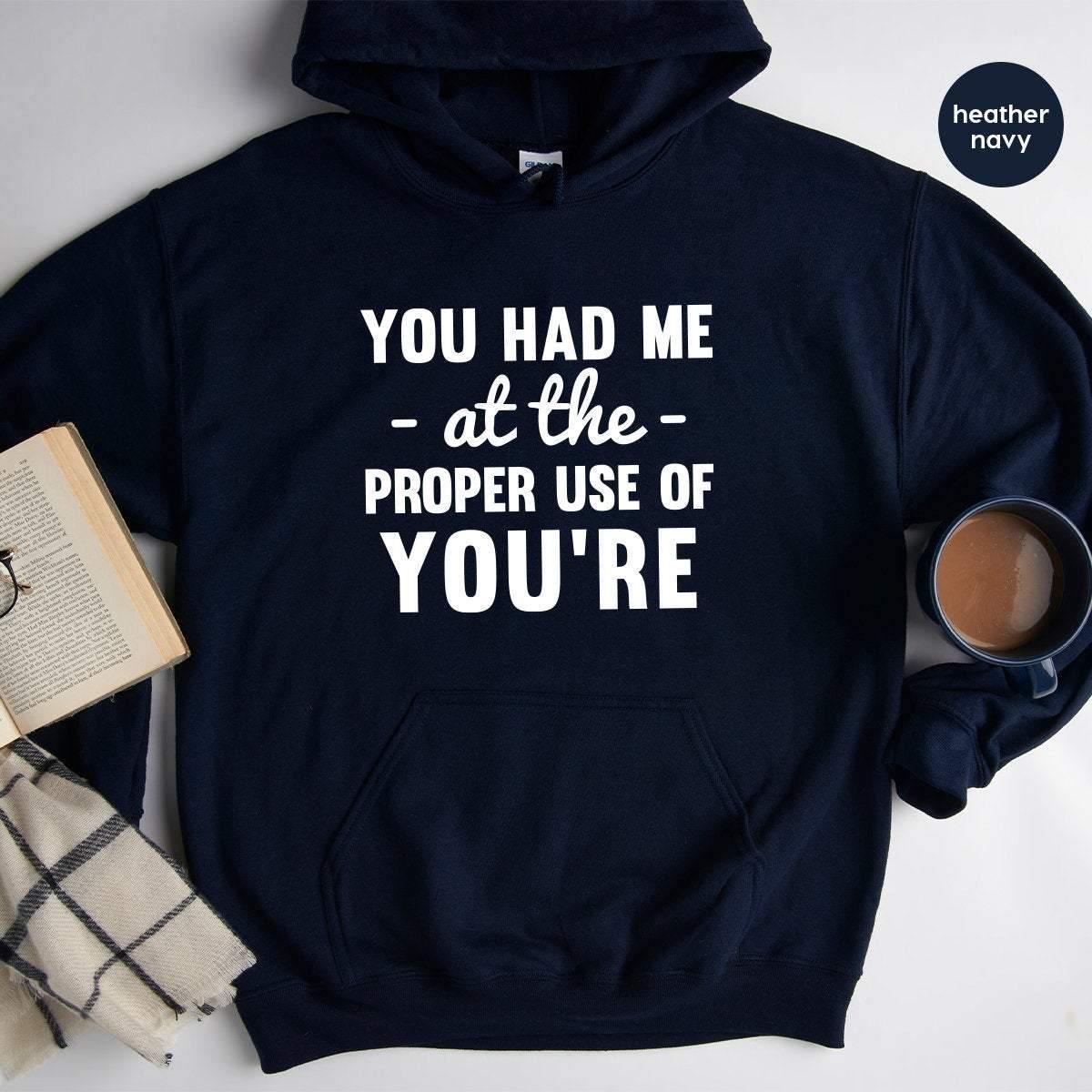 Funny Grammar Hoodie, Grammer Humorous Teacher Gift product image 3