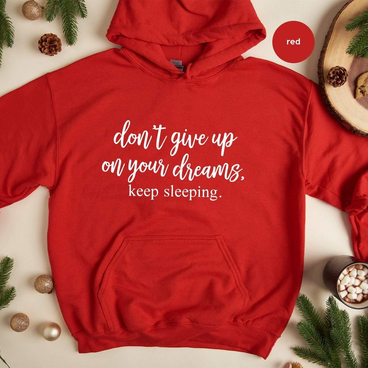 Sarcastic Hoodie, Humor Sleepy Hoddie, Funny Lazy Don't product image 5