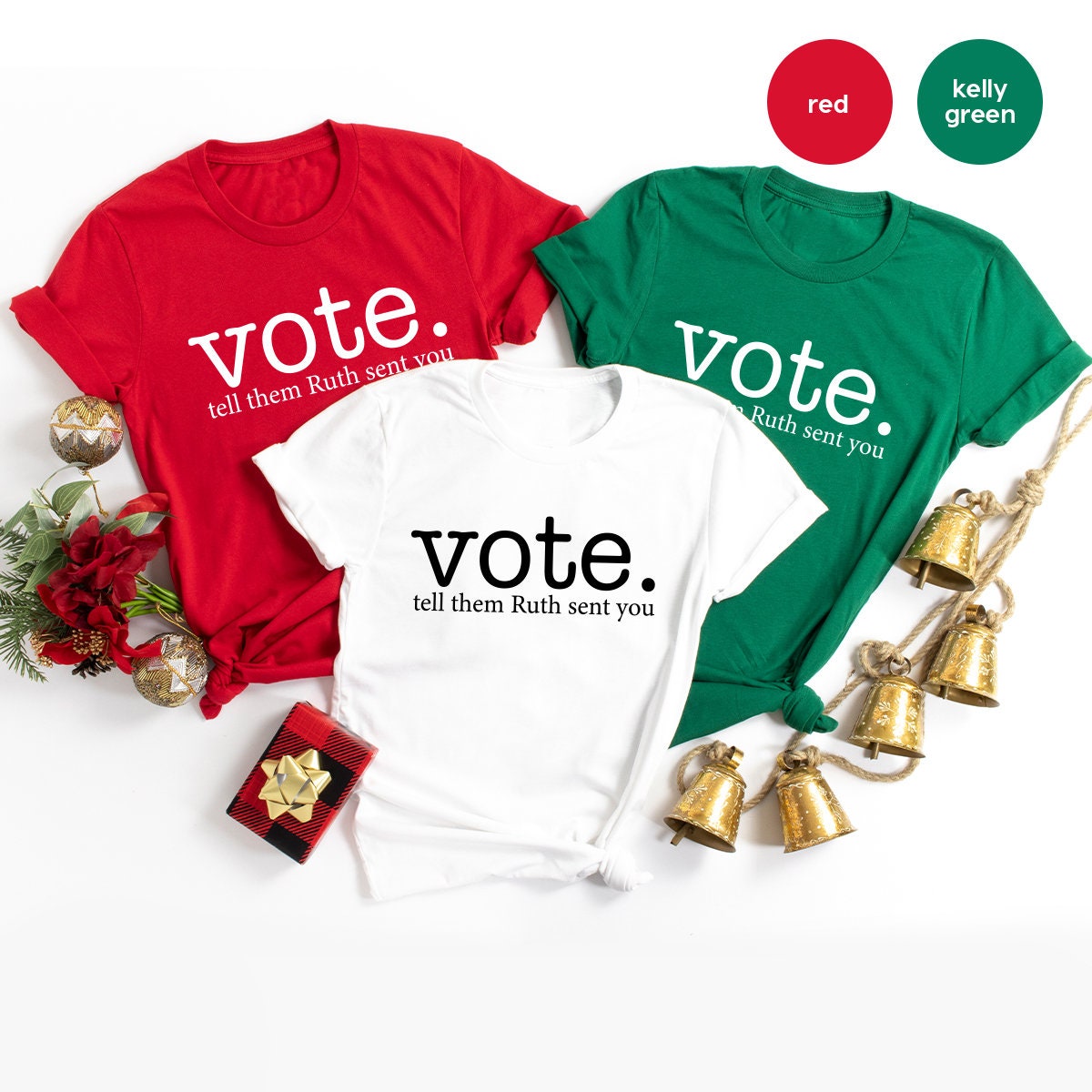 Ruth Bader Ginsburg Shirt, Vote Tell Them Sent You product image 5