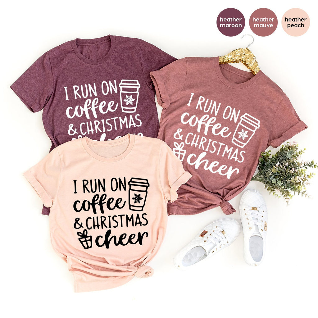 Funny Christmas Tee, Coffee And Cheer, Women Gift product image 2