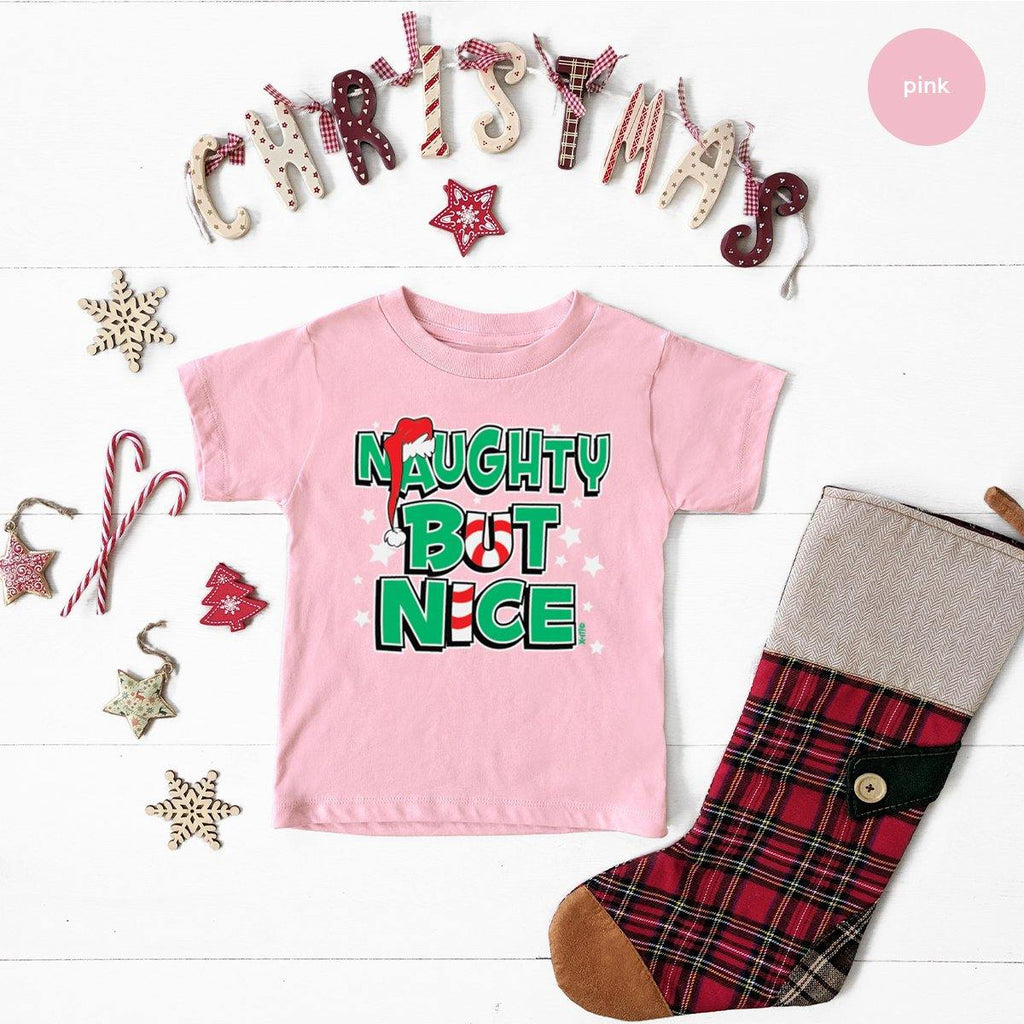Naughty Nice Youth, Cute Christmas Shirt, Holiday Toddler product image 5