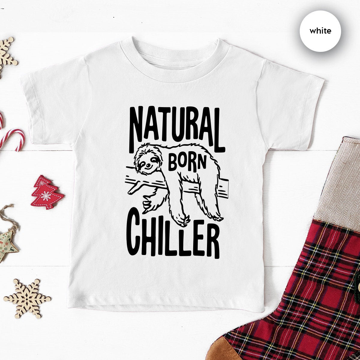 Sloth Lover Youth, Funny Natural Born Chiller, Animal Chill product image 4