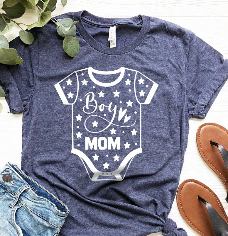 Funny Mom Shirt, Moms Life T Gift For Mama, Boy Mommy product image 1