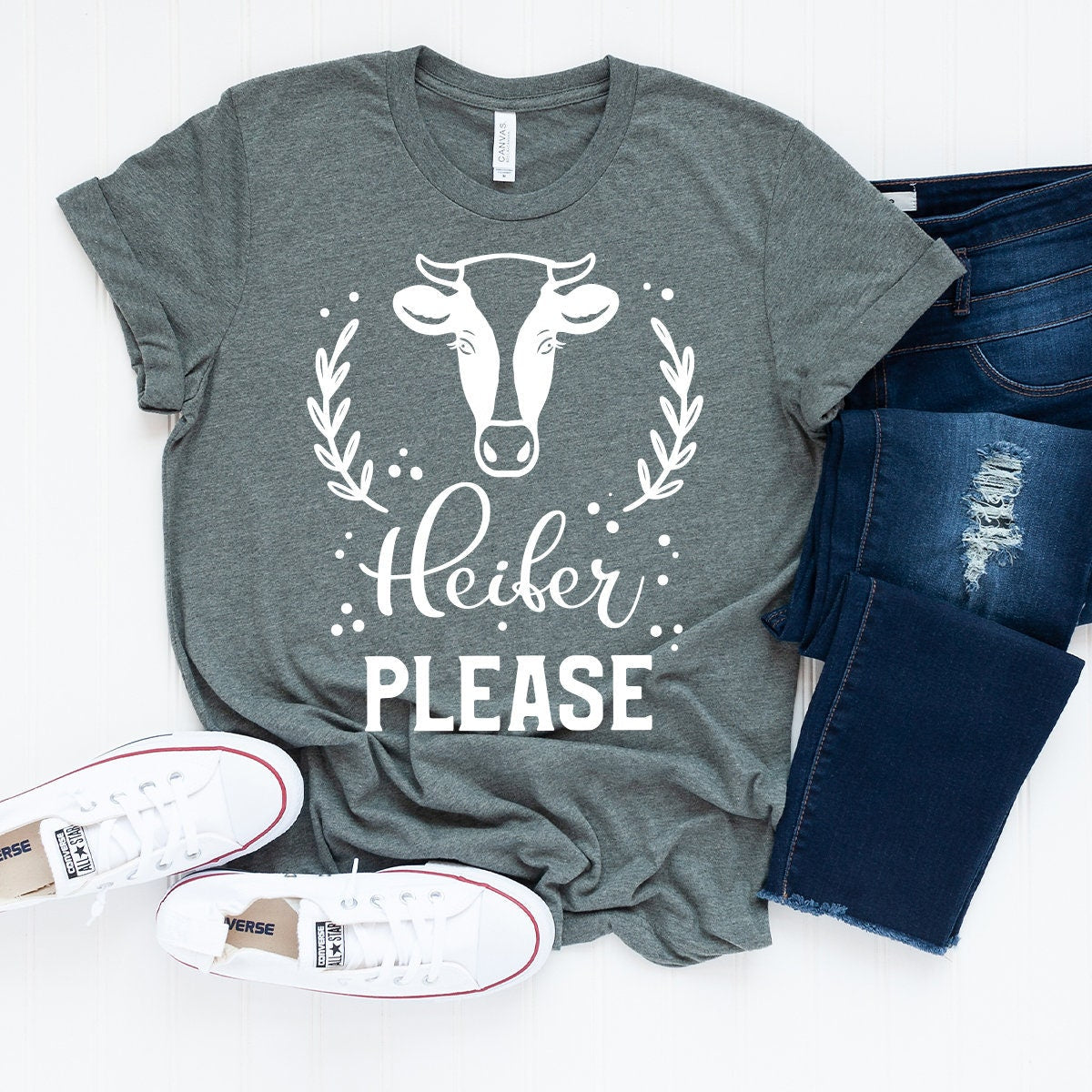 Heifer T-Shirt, Please Shirt, Cow T Country Barn Life Lover product image 2