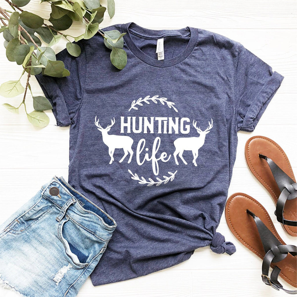 Hunting Life Shirt, Lover T Outdoor Deer Camp For Hunters product image 2