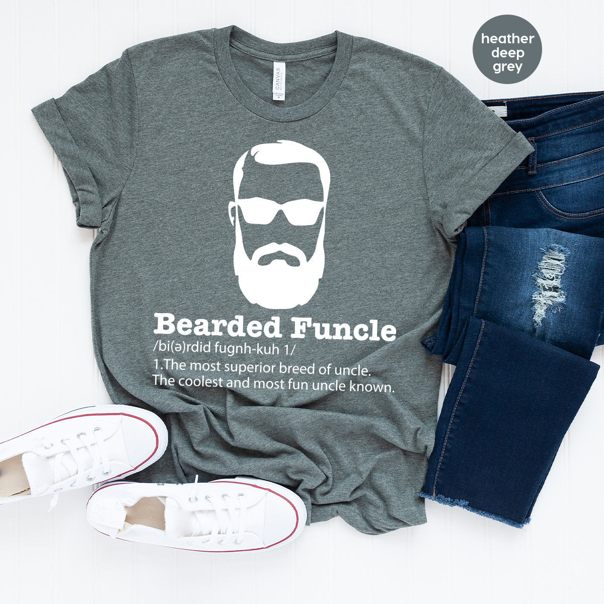 Bearded Funcle Shirt, Funny Uncle Definition Family product image 3