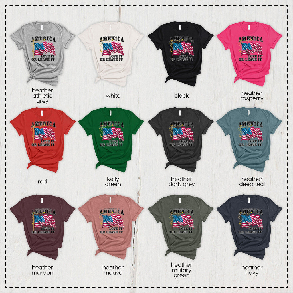 USA Flag Shirt, 4th Of July Love It Or Leave It American product image 4