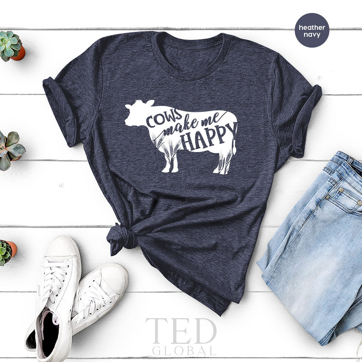 Funny Farm Life T Shirt, Cow Lovers T-Shirt, Farmer Cows product image 3