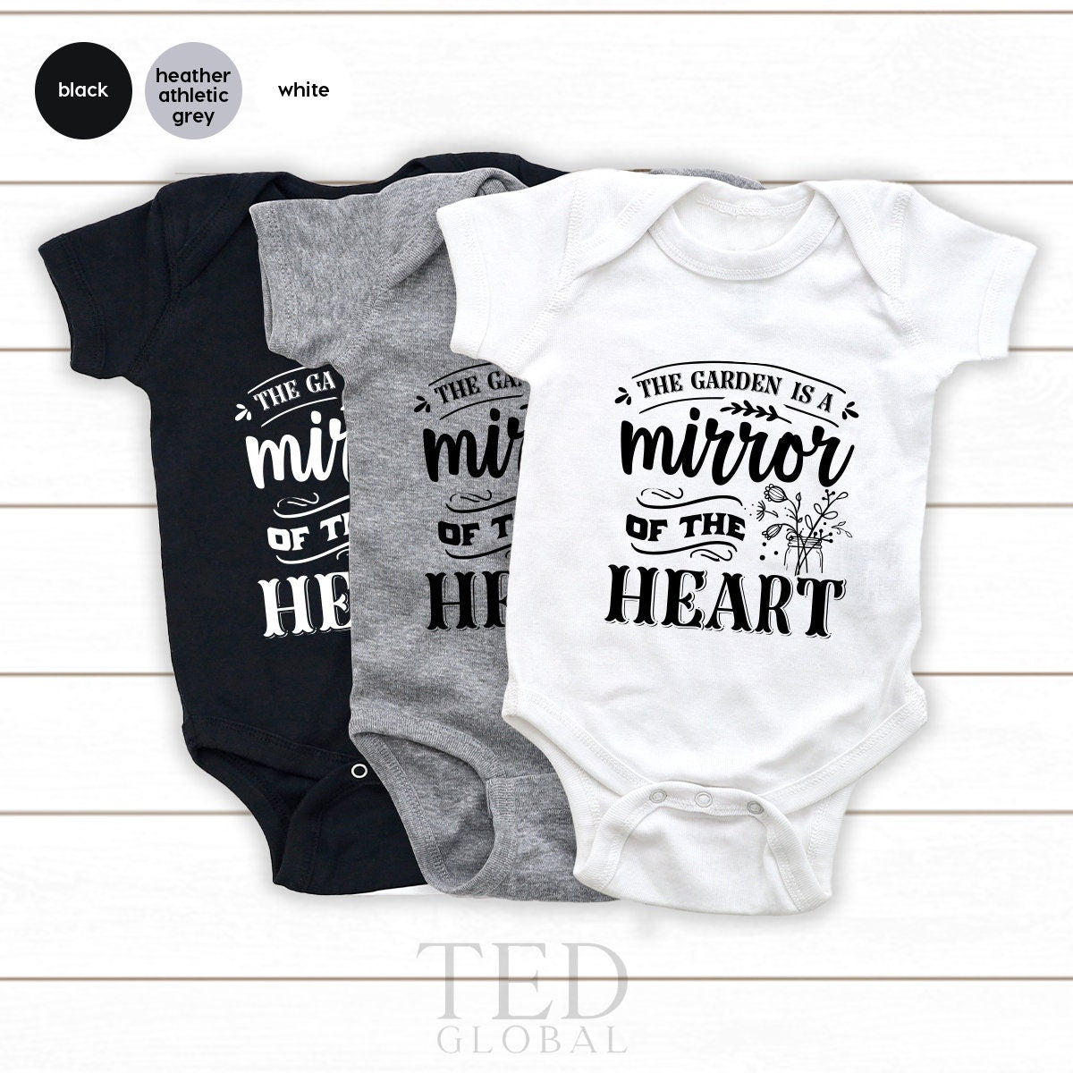 Gardening Quote Shirt, The Garden Is A Mirror Of Heart product image 5