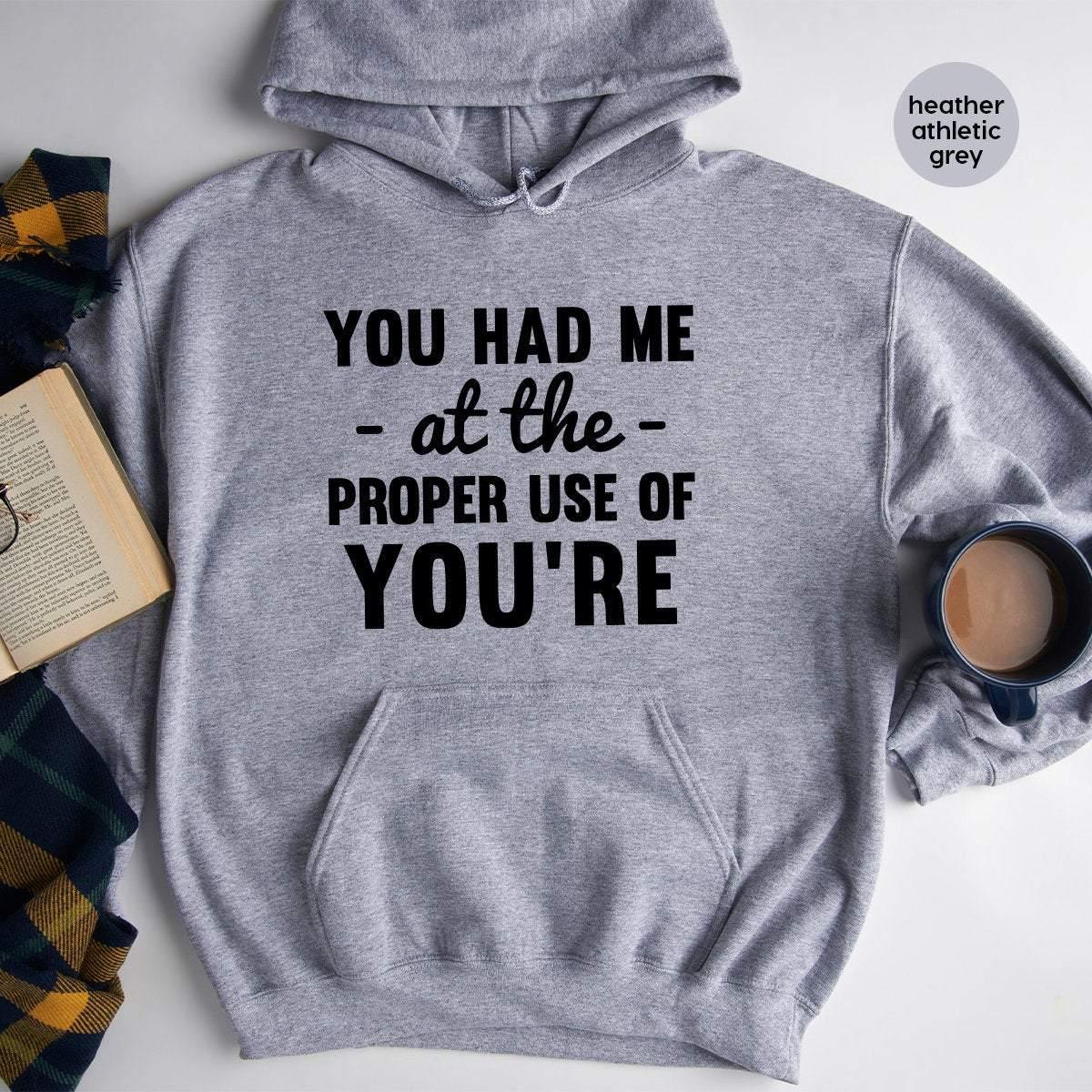 Funny Grammar Hoodie, Grammer Humorous Teacher Gift product image 4