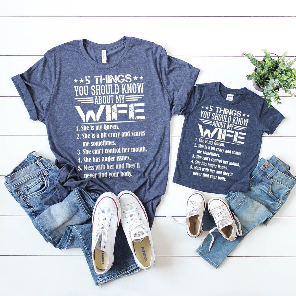 Husband And Wife Shirt, Funny Gift, T 5 Things You Should product image 2
