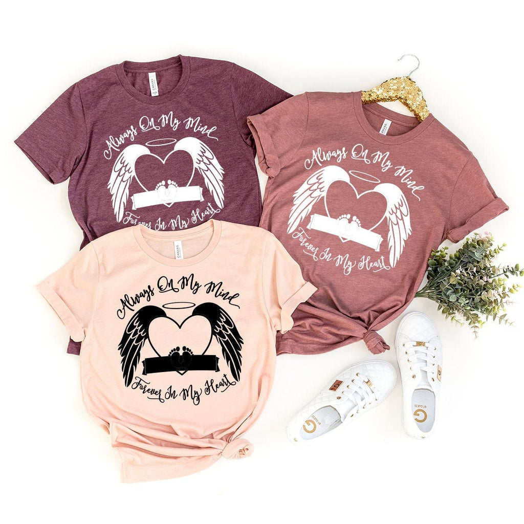 Personalized Memorial T-Shirt, Bereavement Shirt, Rest In product image 1