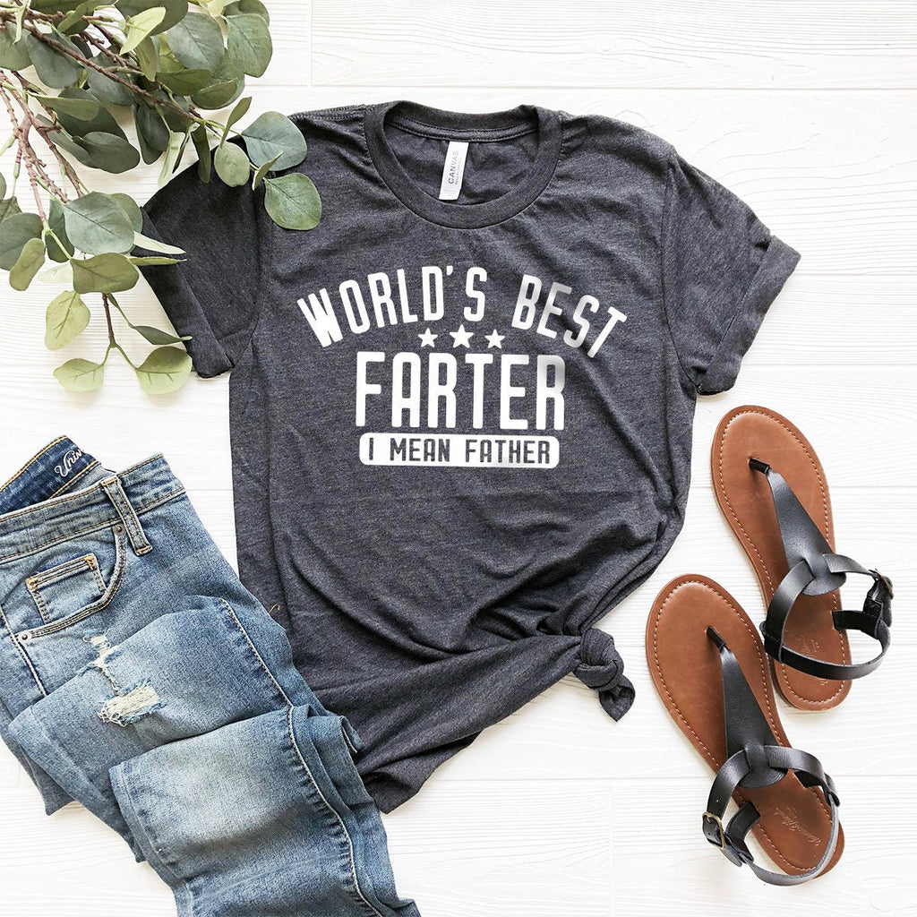Father Humor Shirt, Farter Tee, World's Best I Mean product image 1