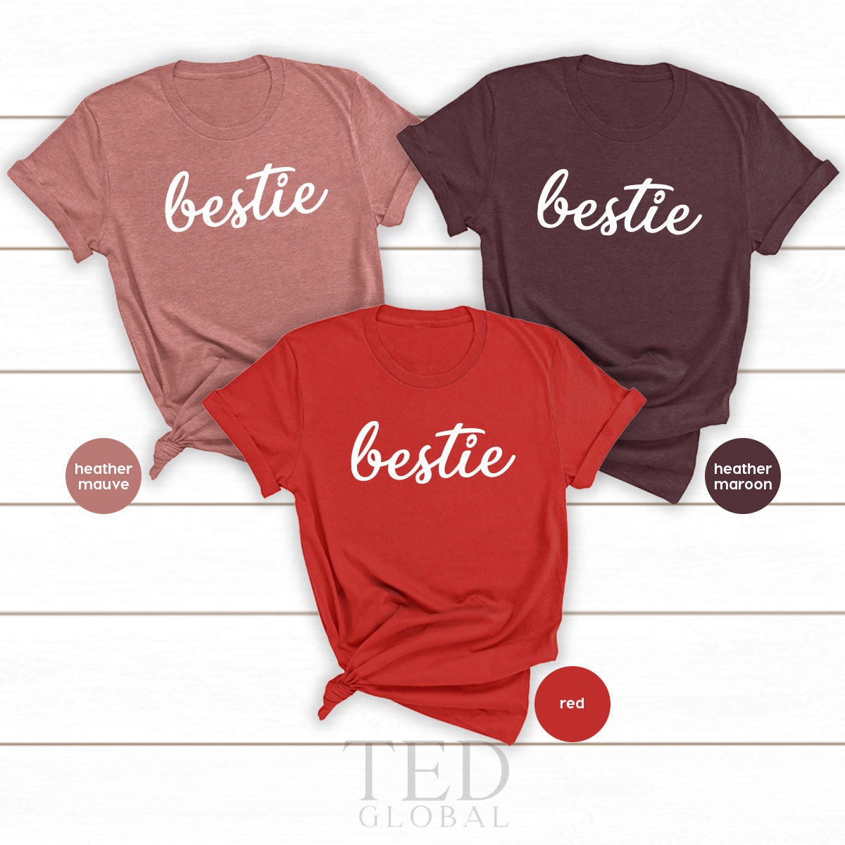 Funny Bestie Shirt, Sister T Matching Besties product image 3