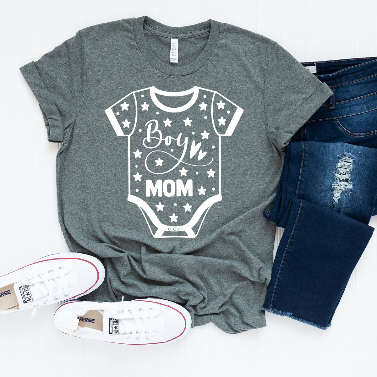 Funny Mom Shirt, Moms Life T Gift For Mama, Boy Mommy product image 3