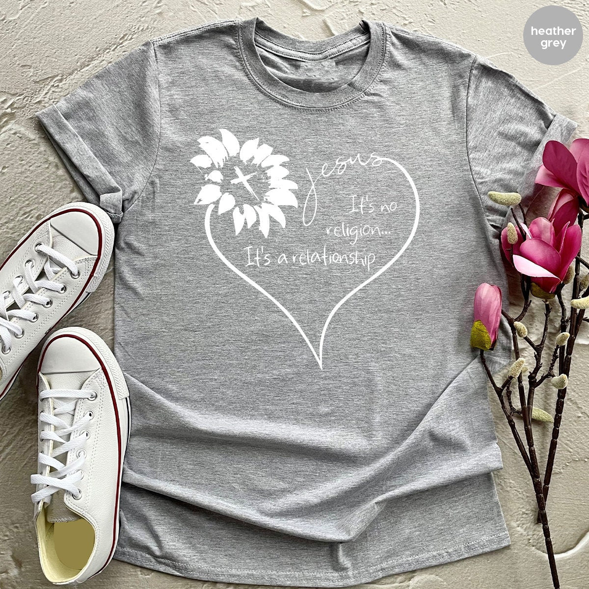 Jesus It's No Religion A Relationship Shirt, Sunflower product image 3