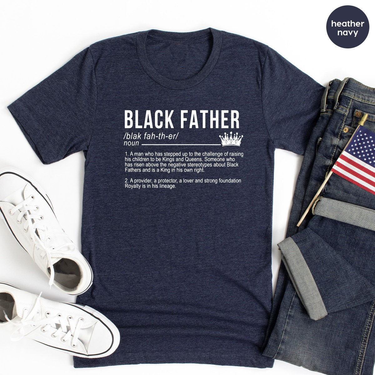 Black Father Shirt, Dad T Shirts, Fathers Day Husband T product image 4