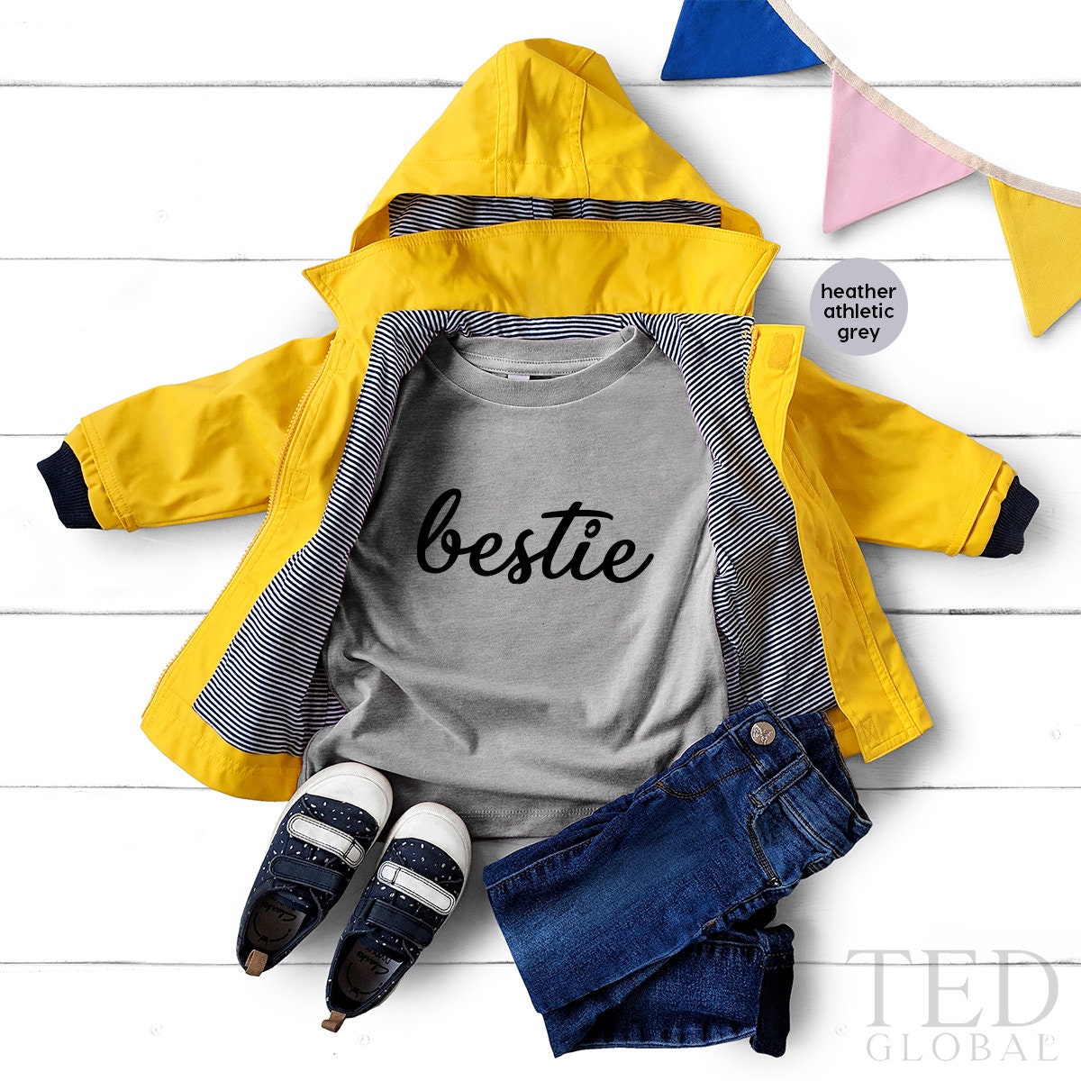 Funny Bestie Shirt, Sister T Matching Besties product image 5