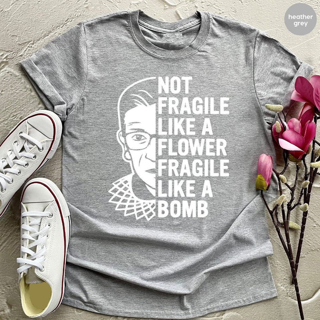 Women Activist Shirt, RGB T Feminist Not Fragile Like A product image 2