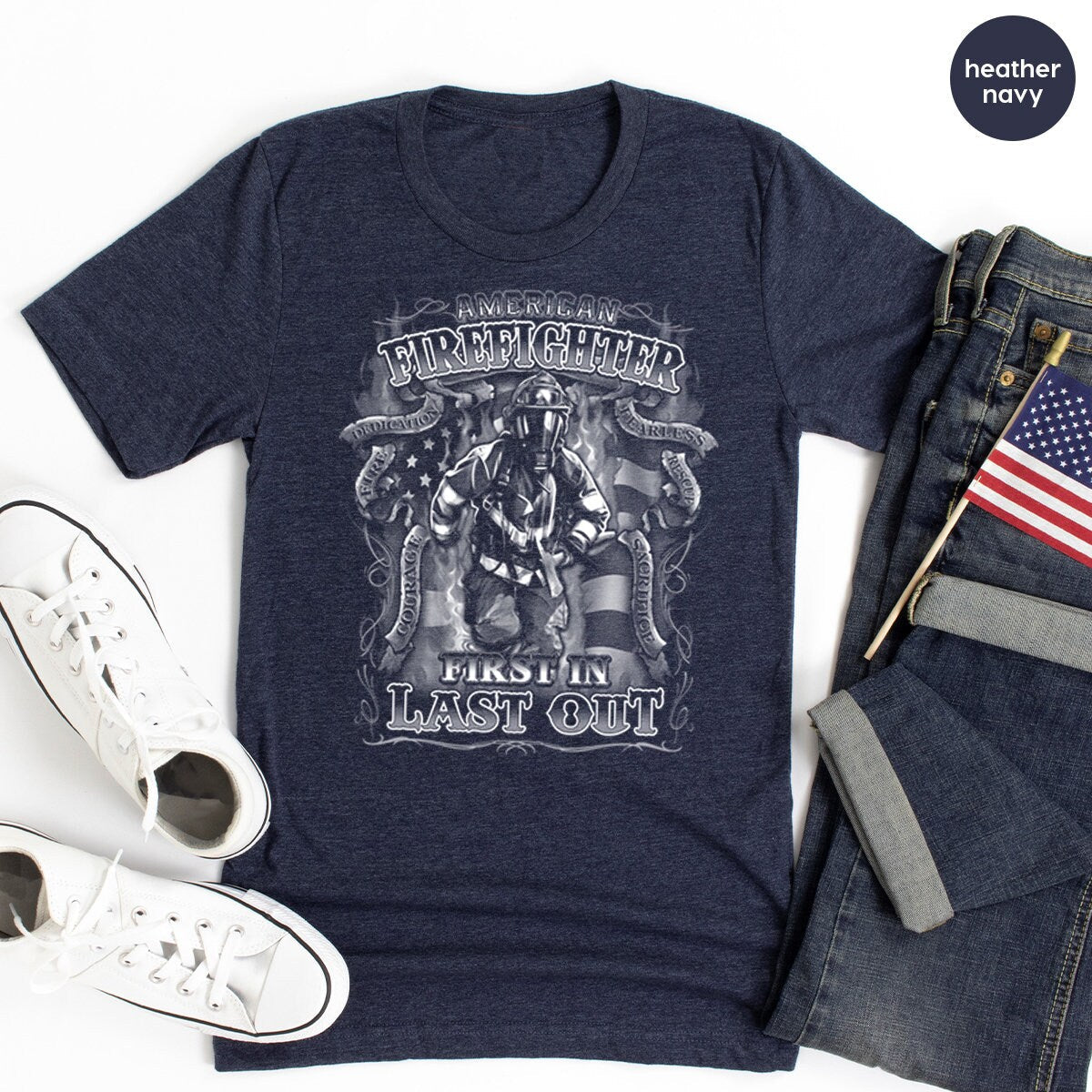 Firefighters Shirt,First In Last Out Shirt,Fireman product image 4