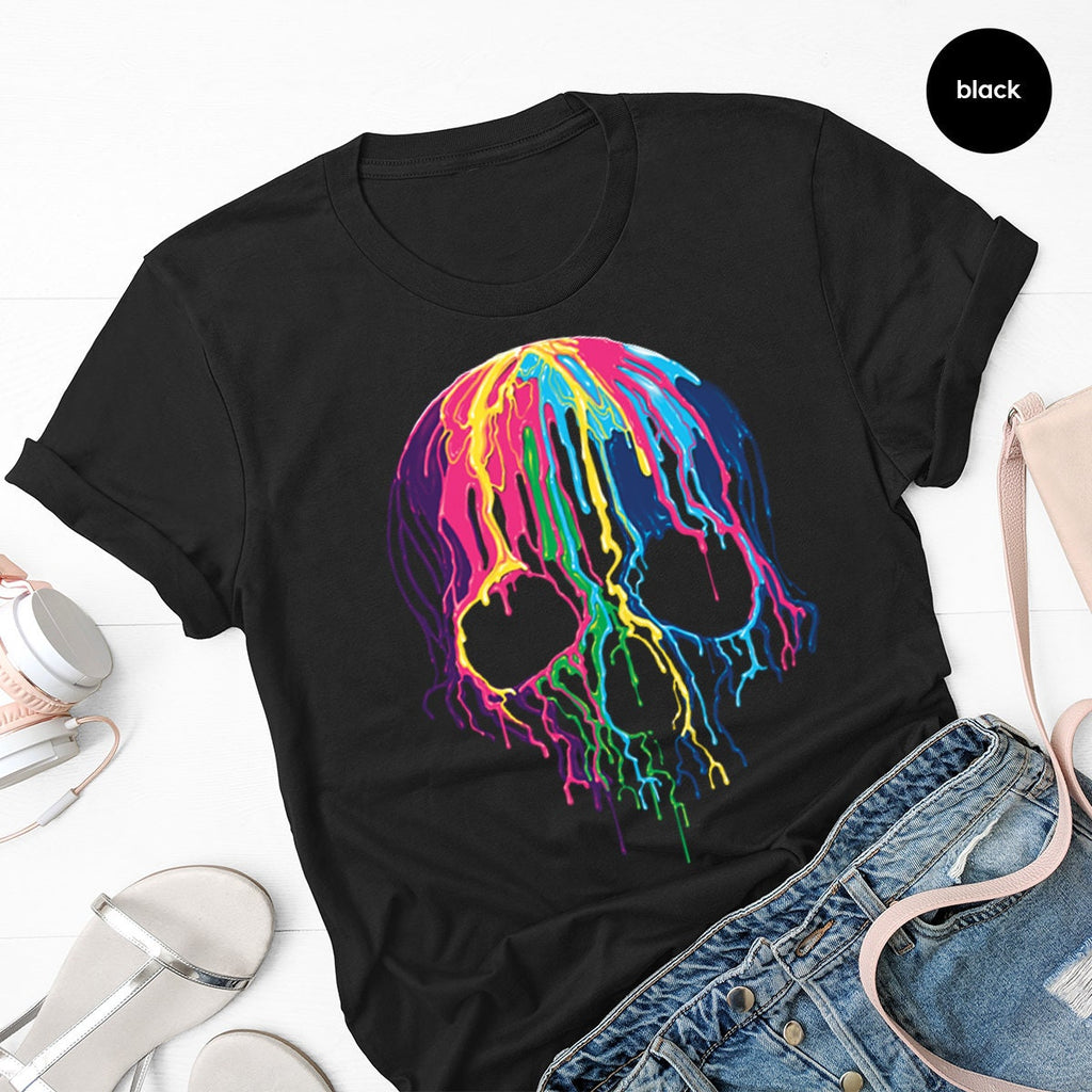 Goth Shirt,Skeleton T Shirt,Skulls Clothing,Trendy Shirt product image 3