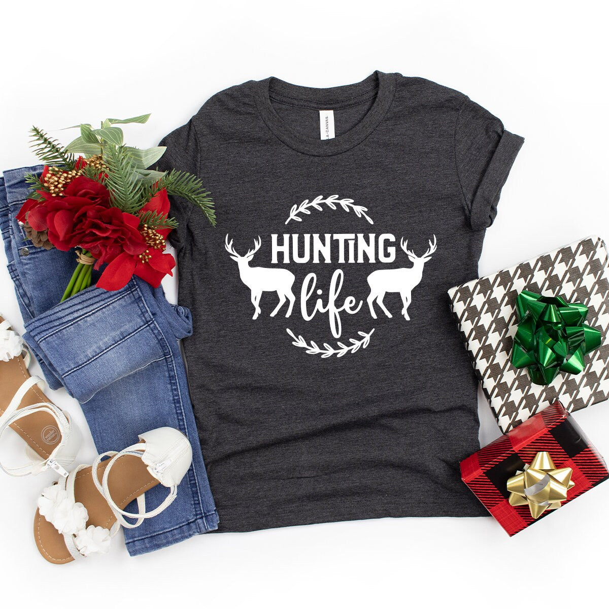 Hunting Life Shirt, Lover T Outdoor Deer Camp For Hunters product image 4