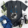 Band T Shirt, Guitarists Peace Sign Hand Guitar T Musicians product image 1
