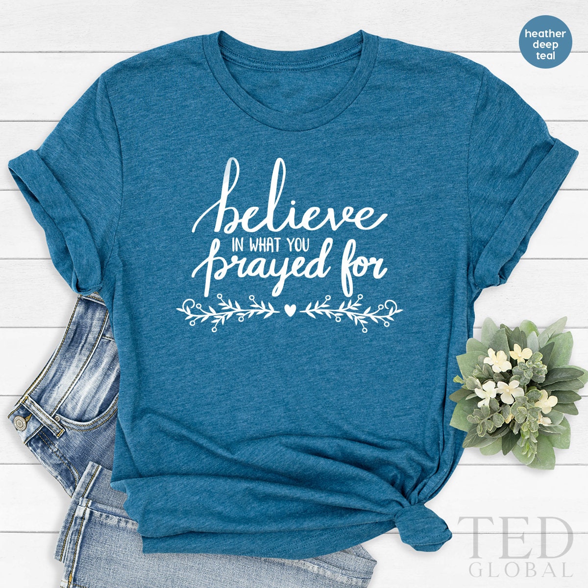 Religious TShirt,Believer T Shirt,Christian T product image 4