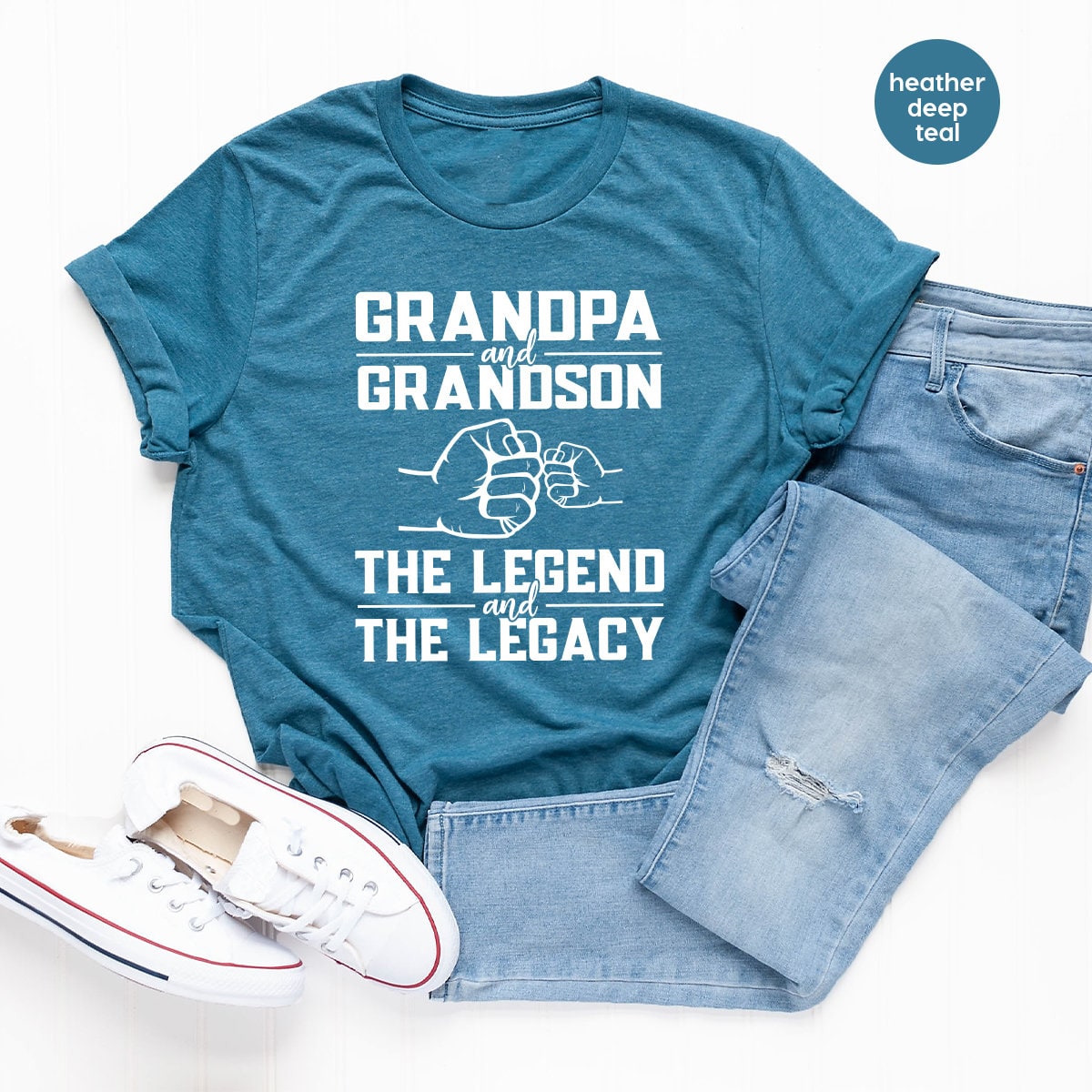 Grandpa And Grandson Shirt, TShirt, Gift For Grandad, Papa product image 4