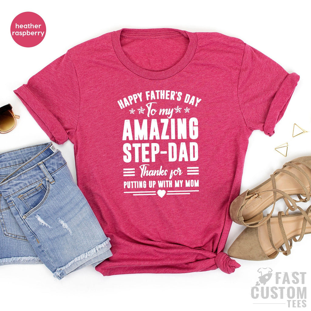 Step Dad T Shirt, Amazing Step-Dad Bonus Gifts, Gift For product image 5