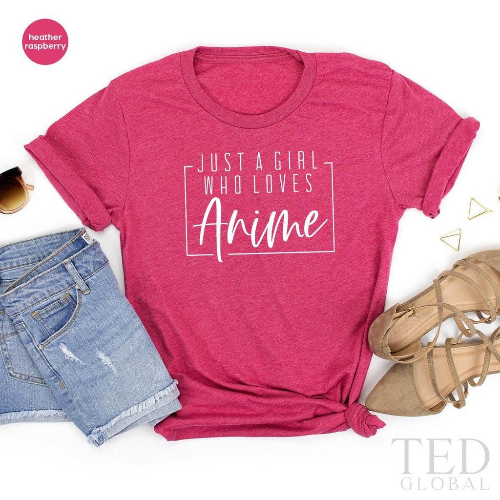 Anime Shirt, Just A Girl Who Loves T-Shirt, Kawaii Fans product image 5