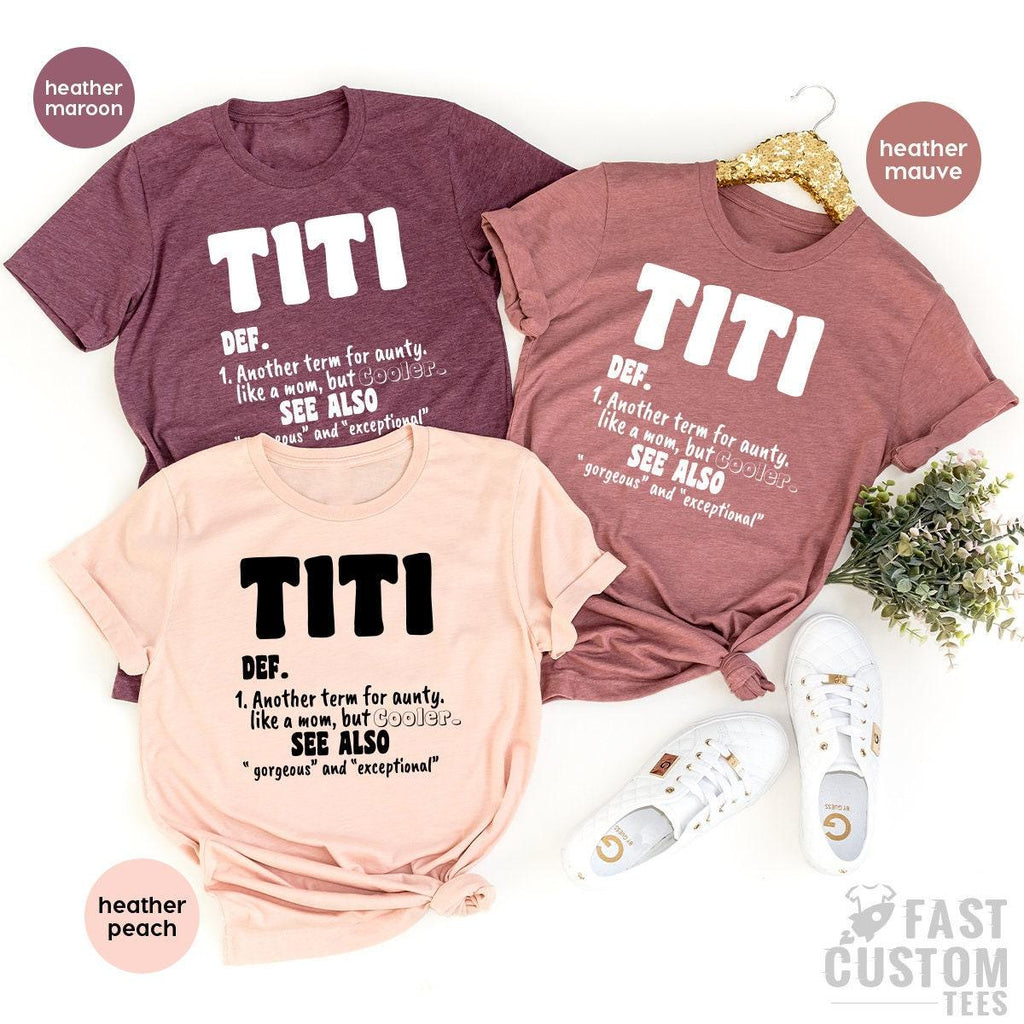 Auntie T Shirt, Titi TShirt, Cool Aunts Aunt Gifts, Gift product image 1