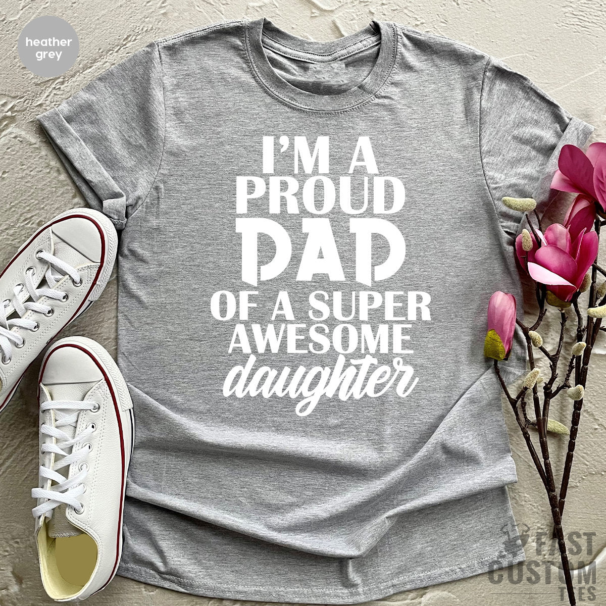 Best Father Shirt, I'm Proud Dad Of A Super Awesome product image 4