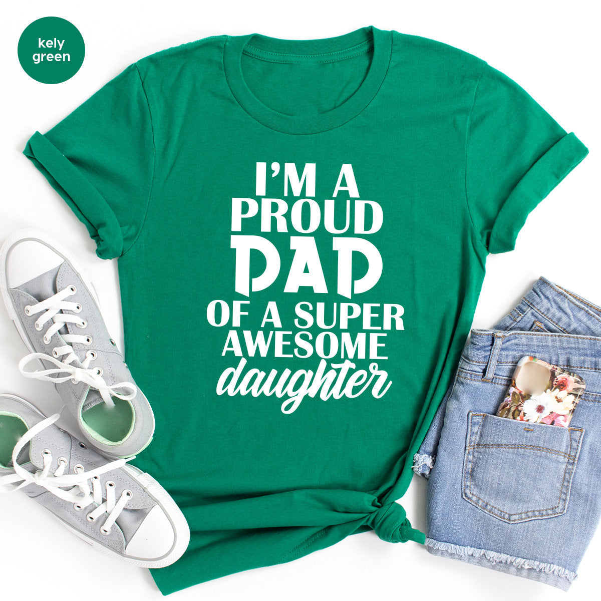 Best Father Shirt, I'm Proud Dad Of A Super Awesome product image 3