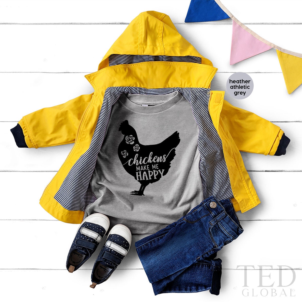 Chicken TShirt, Lover T Shirt, Funny Tee, Floral Make Me product image 4