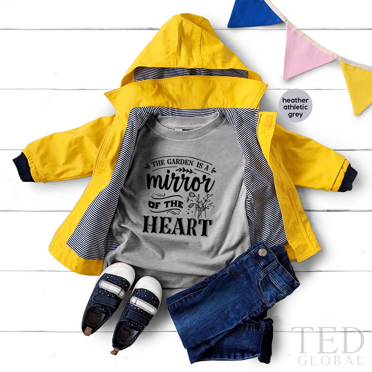 Gardening Quote Shirt, The Garden Is A Mirror Of Heart product image 4