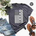 USA Dad T Shirt, American Flag Father Patriotic Tee product image 1