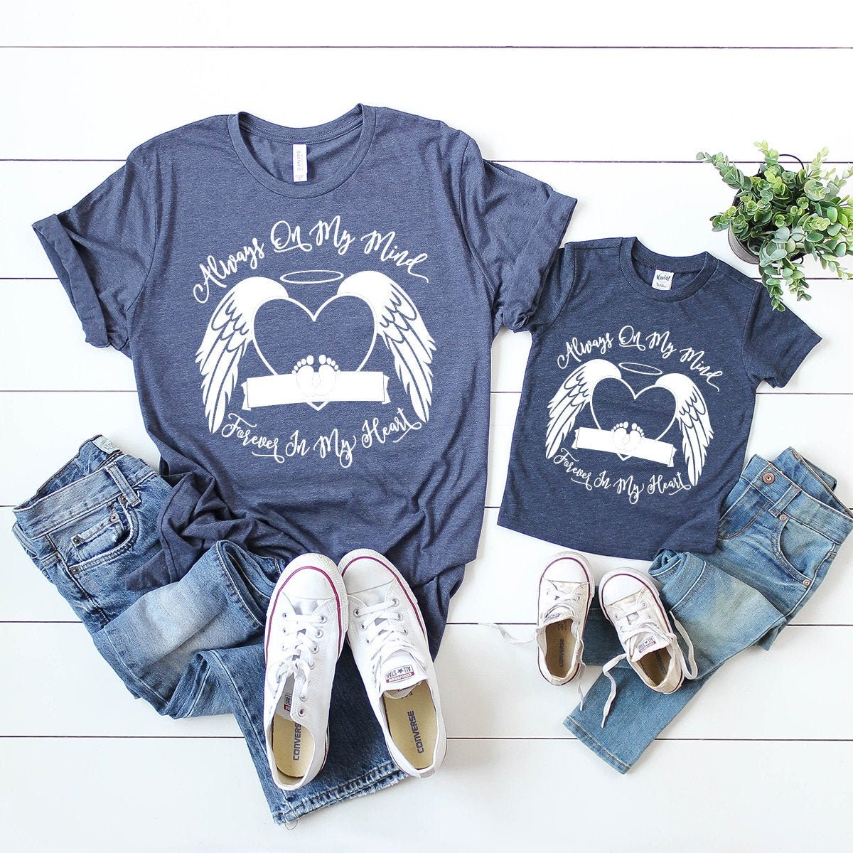 Personalized Memorial T-Shirt, Bereavement Shirt, Rest In product image 2