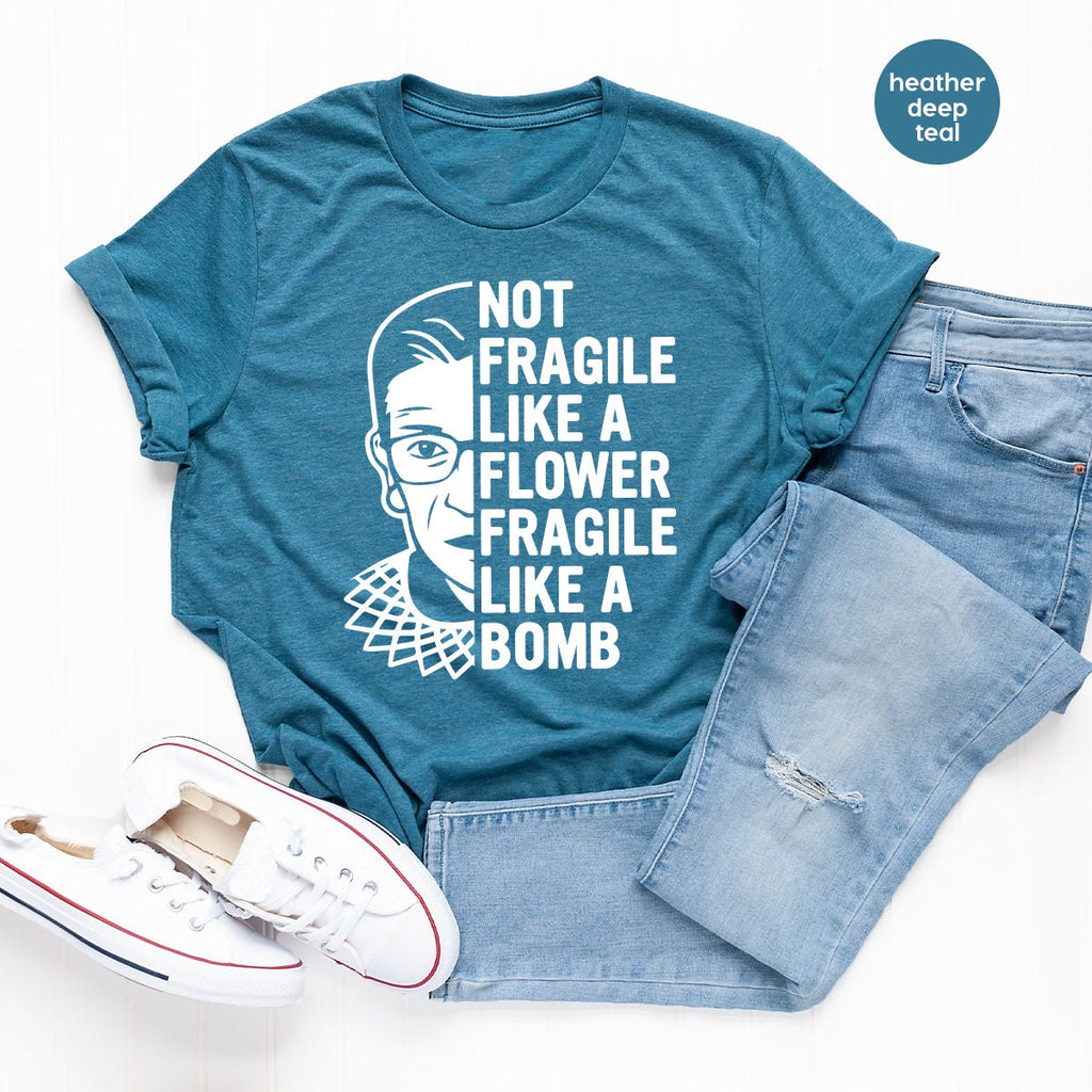 Women Activist Shirt, RGB T Feminist Not Fragile Like A product image 4