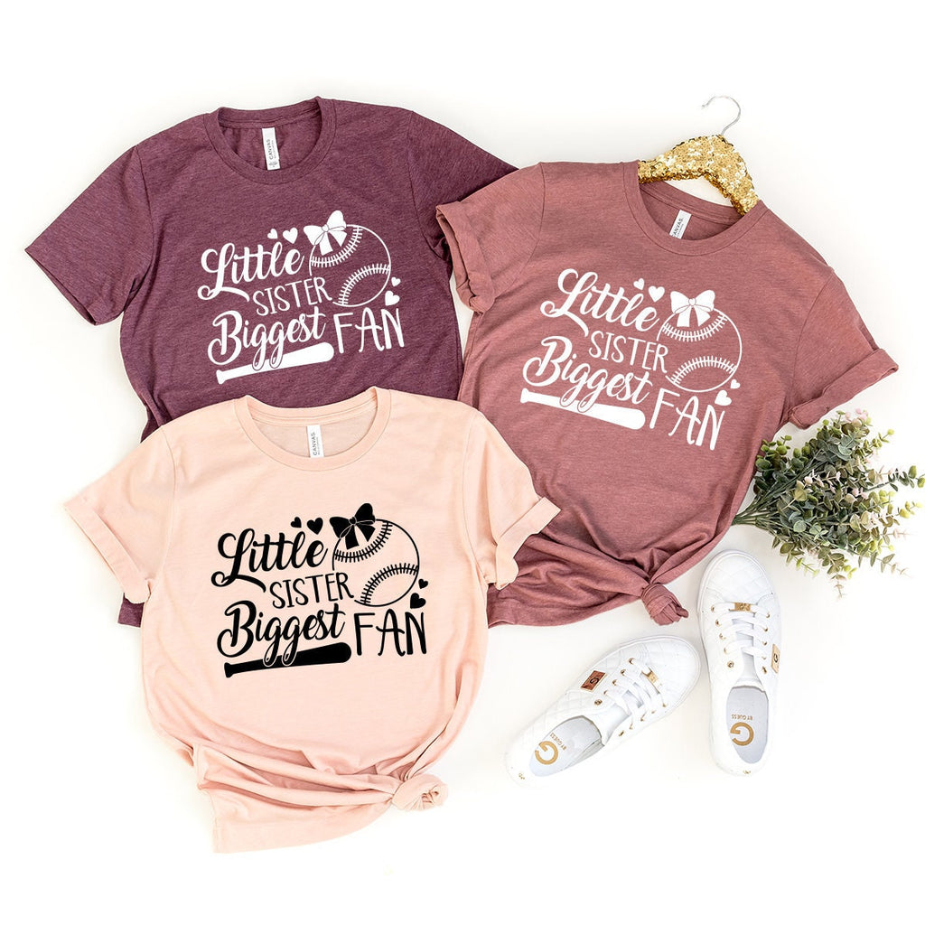 Baseball Sister Shirt, Little Sister's Biggest Fan Tee product image 1