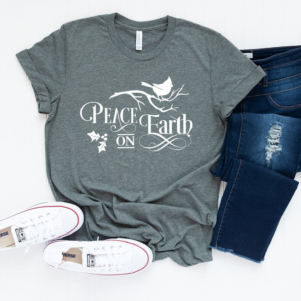 Peace On Earth T-Shirt, Christmas 2023 Shirt, Animal Funny product image 2