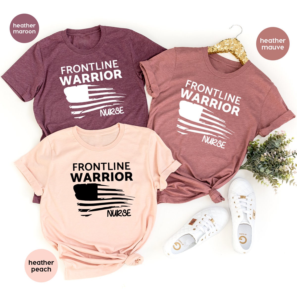 Frontline Warrior Nurses Shirt, Shirts, Gift, Front Line product image 3