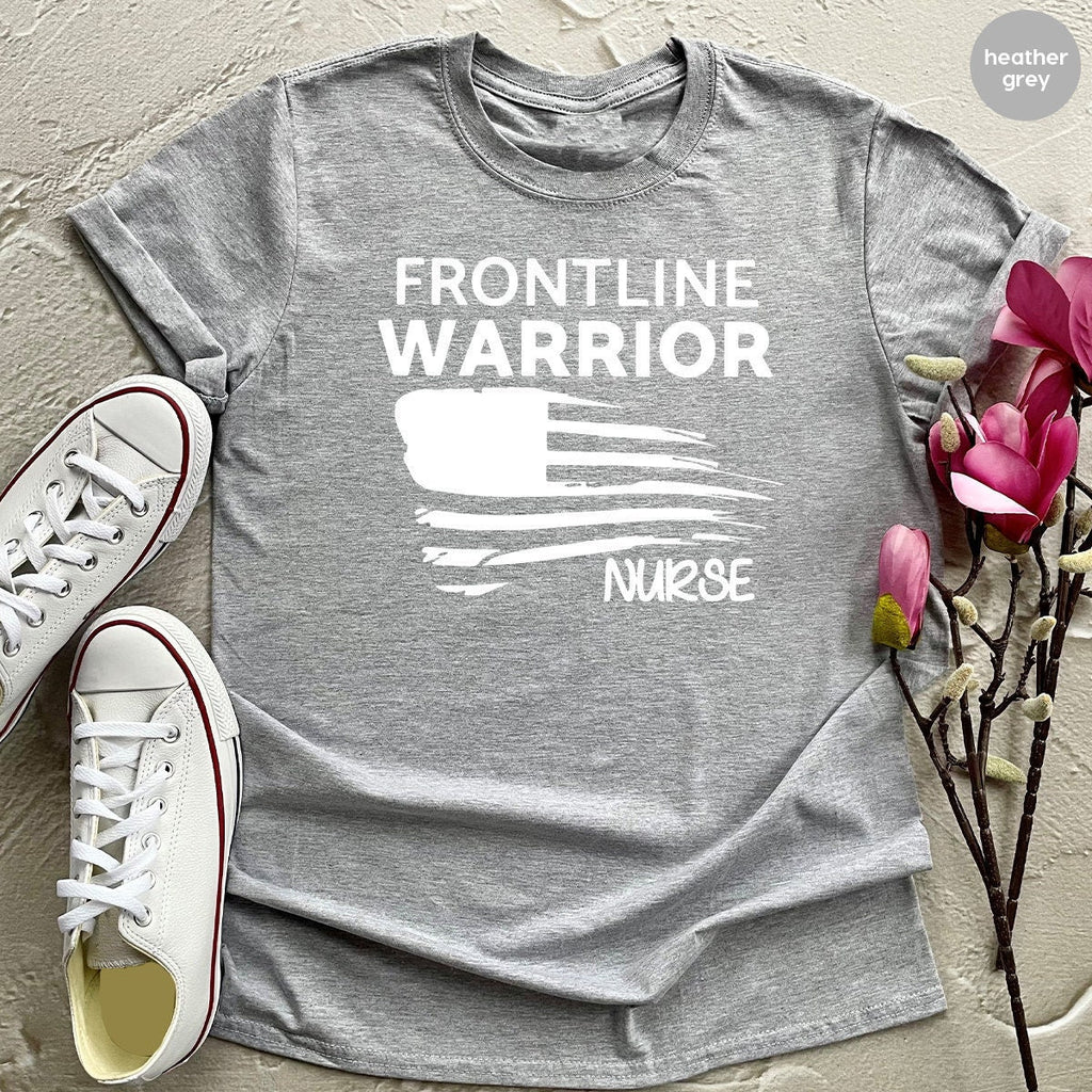 Frontline Warrior Nurses Shirt, Shirts, Gift, Front Line product image 2