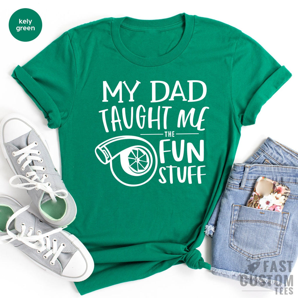 Turbo Baby Shirt, Car Bodysuit, My Dad Taught Me Fun Stuff product image 3