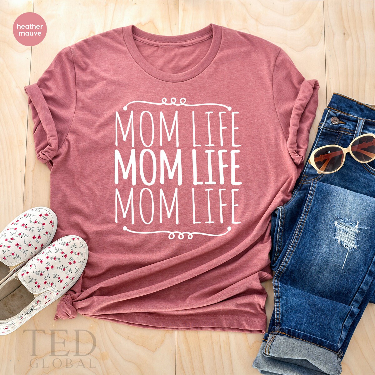 Mom Life TShirt, New Mama Mothers Day Shirt, Best Tee, Gift product image 2