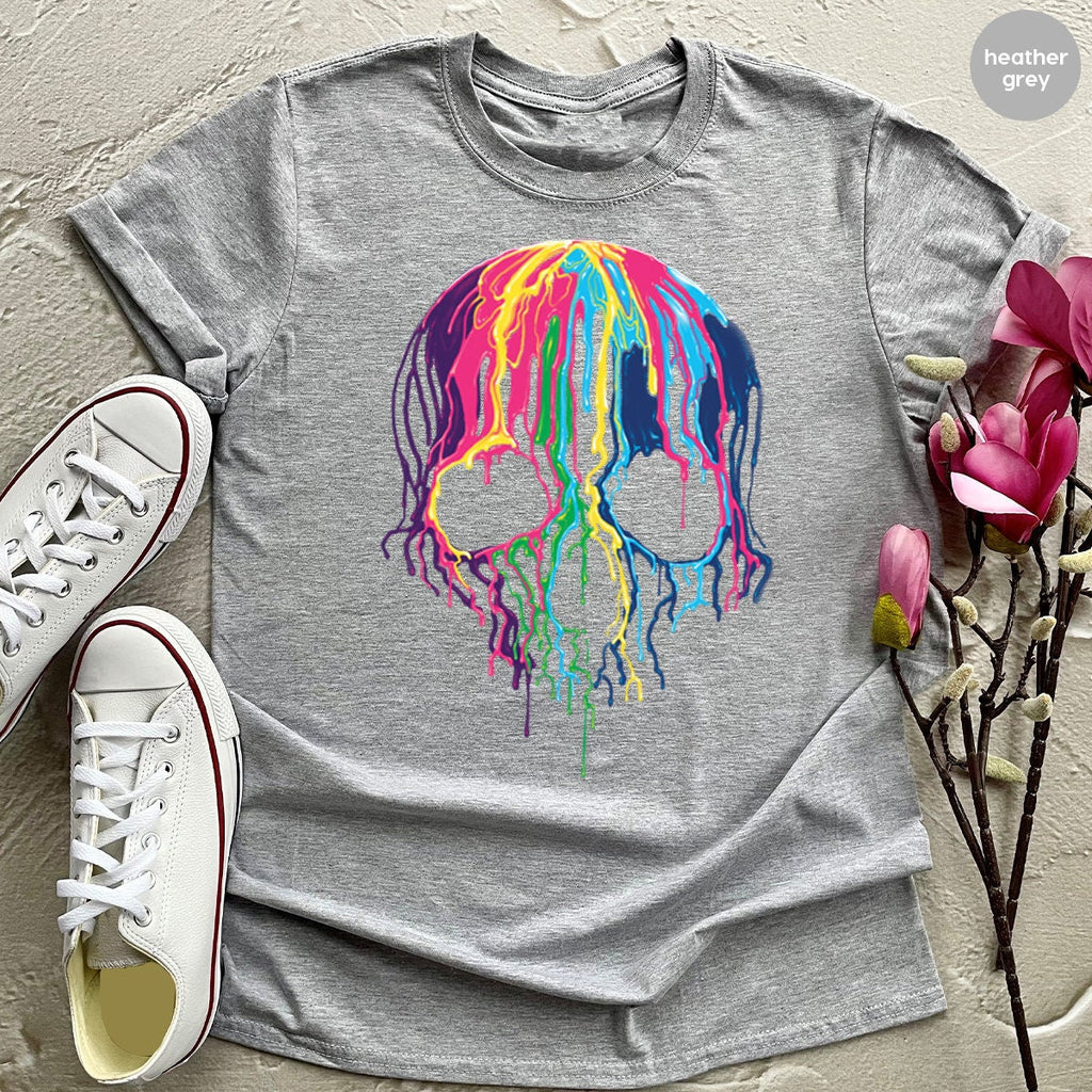 Goth Shirt,Skeleton T Shirt,Skulls Clothing,Trendy Shirt product image 2